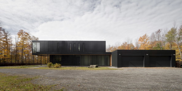 Landhaus in Quebec; Les architectes FABG; Quebec; Mont Sutton;  Rosenberry Residence; Kanada; Neubau; Wohnhaus; Einfamilienhaus