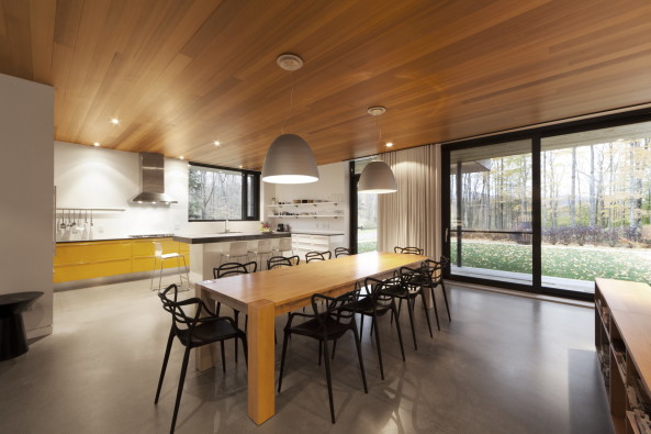 Landhaus in Quebec; Les architectes FABG; Quebec; Mont Sutton;  Rosenberry Residence; Kanada; Neubau; Wohnhaus; Einfamilienhaus