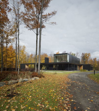 Landhaus in Quebec; Les architectes FABG; Quebec; Mont Sutton;  Rosenberry Residence; Kanada; Neubau; Wohnhaus; Einfamilienhaus