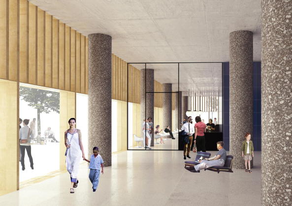 Chipperfield, David Chipperfield, Nobel Center, Stockholm, Plne, plans, auditorium, Forum, center, Nobelpreis,
