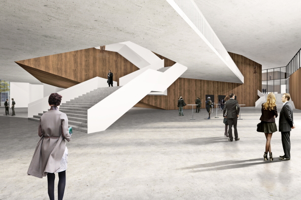 charleroi, wallonisch, wallonien, belgien, congress, kongresszentrum, center, neubau, wettbewerb, Julien De Smedt, architects, kolonnaden, akropolis, platz, rampe, kultur, palais de Congrs, palais de beaux arts, palais des expositions, palais, creatif