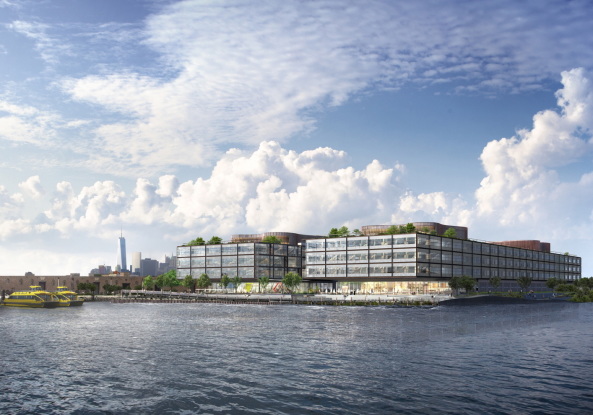 Red Hook Complex; Foster+Partners; Neubau; Brokomplex; offices; Brooklyn; New York; Waterfront; Broneubau; Nigel Dancey