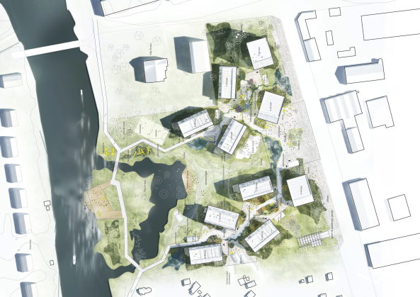 C.F. Moeller; rebro; rnso Trstad; Holzstadt; Timber Town; Wettbewerb; Stadtquartier; Schweden; Neubau;