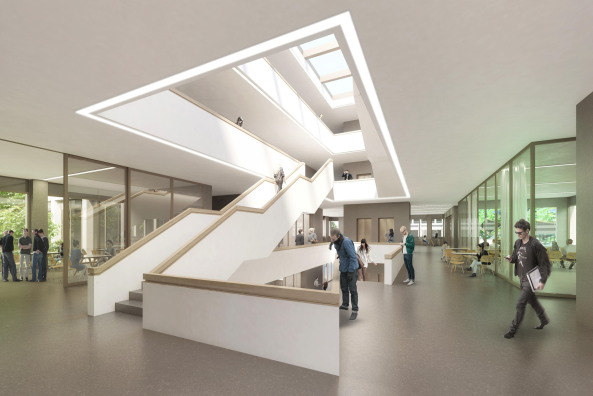 Wettbewerb, Garching, Gewinner, 1. Preis, HENN, 2016, Technik, Universitt, TU Mnchen, Hochschule, Forschung, Planungswettbewerb, Neubau der Fakultt fu&#x308;r Elektrotechnik und Informationstechnik, Caramel, Volker Staab, doranth post architekten, technology, Germany, Deutschland, competition, Ackermann + Raff, CODE UNIQUE Architekten,  harris + kurrle architekten