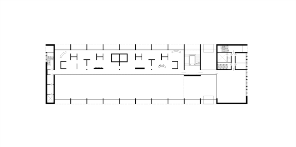 Schulungszentrum, 2016, Fertigstellung, H�rmann, Neubau, Betonfassade, Rippen, H�rmann Forum, Architekten Wannenmacher + M�ller, education, factory, Betonrippen, Schottenbauweise, Produktionsstandort, centre, research, Weiterbildung, Fortbildung, Treppenhaus, Germany, architecture,