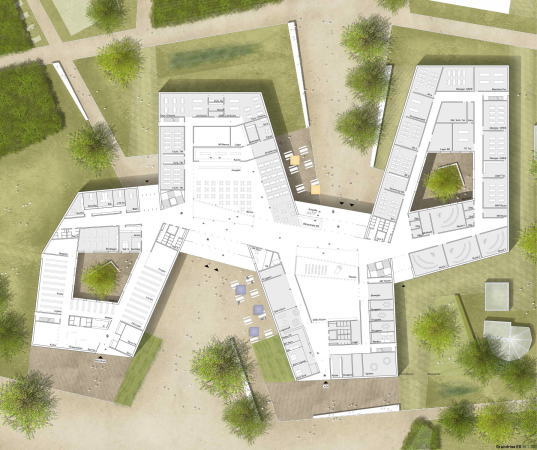 79115, Freiburg im Breisgau, Staudinger Gesamtschule, Neubau, Erstazbau, Wettbewerb, competition, result, winner, frist prize, 1. Preis, Sacker Architekten, Riehle+Assoziierte, Bez + Kock Architekten, Broghammer Jana Wohlleber, agn Niederberghaus, Schule, Bildung, concrete, open space, 2016, Schulbau, Schler,