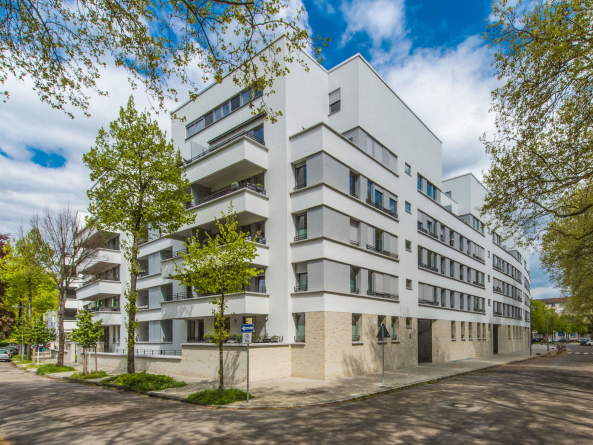 68163, Mannheim, Schwarzwaldstrae 9, Neubau Fertigstellung, Ersatzbau, Stefan Forster Architekten, Schwarzwaldblock, Rheinufer, John Deere, 2016, architecture, Germany, Wohnungsbau, housing, Meerwiesenstrae, Frankfurt am Main, Baden-Wrttemberg