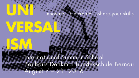 Bauhaus, Hannes Meyer, Sommerakademie, Summer school, Armen Avessnian, Christoph Roth, Winfreid Brenne, Barbara Visser, talks, screenings, lectures,