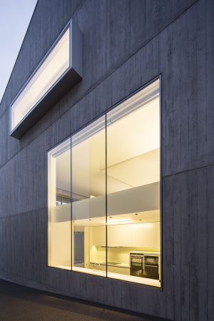 Beton, Boden, Wand, Holzlamellen, Fenster, Front, Porto, Seiqueros Architekten, Siebzigerjahre, Reduktion, Minimalismus, window, front, concrete, lines, clear, minimalism