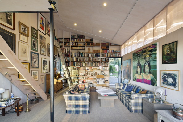 Concrete, Beton, Wellenfrmig, amoebe, Ambe, one-cell-house, Einzeller, wood construction, Holzkonstruktion, Casper Mork-Ulnes