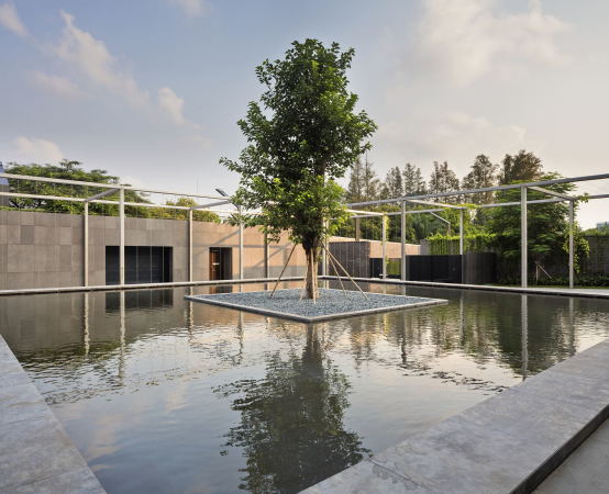 Australische Botschaft, Australien Embassy, Neubau, Compound, Complex, Botschaftsgende, 2016, Politik, Asien, Asia, Australian Embassy, Jakarta, Denton Corker Marshall, John Gollings, Schwimmbad, Pool, Housing, Wohnhuser, Chancery