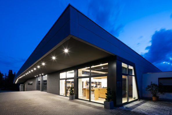 Vinothek im Weingut Meyer in Heuchelheim-Klingen von der Werkgemeinschaft Landau Freie Architekten