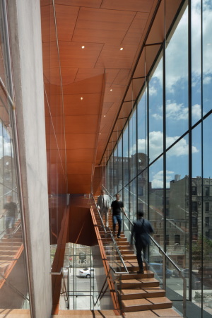 Glas, Aluminium, Solar, Fritte, fritts, glass, aluminium enforced, concrete, glass fibre, splitter elements, Splitterelemente, Diller Scofilio Renfro, Gensler, New York, Columbia University, alternative learning, alternative Lernmethode, forculty medicine, Medizinfakultt