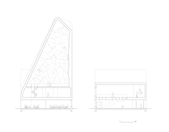 Fotograf Andr, Reiulf Ramstad Arkitekter, Sport, Kletterhalle, Bouldern, Neubau, Fertigstellung, new building, Stiftelsen Tindesenteret, ndalsnes, Mre og Romsdal, Norway, Norwegen, 2016, 2009, Climbing hall, Baunetz, Baunetz-Meldung, Architektur, Architekt, architect, architecture, Architekt gesucht, Meldungen, architecture-news, wood, Holz, Fassade, Plattem, Schindeln