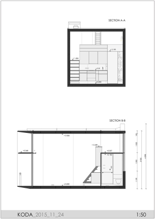 Minifertighaus in Tallinn, Estland, Fertighaus, Minihaus, Architektur, Kodasema, KODA; Designlines, Julia Bluth, Baunetz, Baunetz-Meldungen, Mini-Living, Verbundbauplatten, Bauen im Verbundsystem, Schner Wohnen, Wohnhaus, Architekt, architect, best architects, Fassade, Prototyp, Baukosten, Koda-Haus, Koda-House, Design und Wohnen, prefab living, prefab architecture, Small Project Prize, Tallinn Architecture Biennale 2015, 25 Quadratmeter