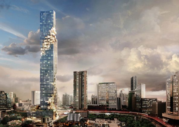 Hochhaus von Ole Scheeren in Bangkok fertiggestellt