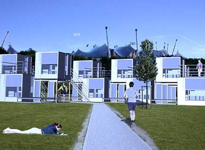 Studenten bauen Minihaus in Mnchen
