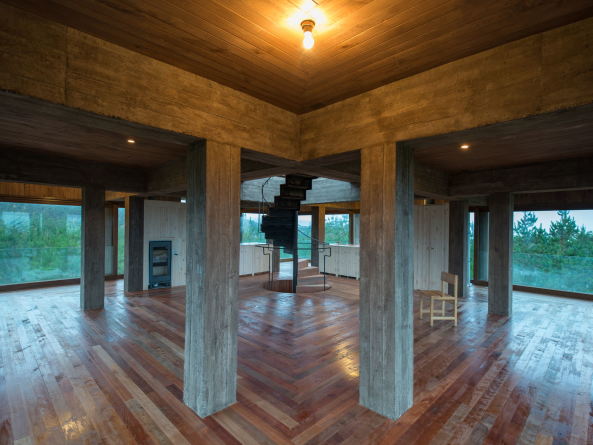 Konzentrisches Wohnhaus in Chile