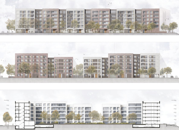 �Block am Stadtplatz�, 3. Preis: KSP J�rgen Engel Architekten