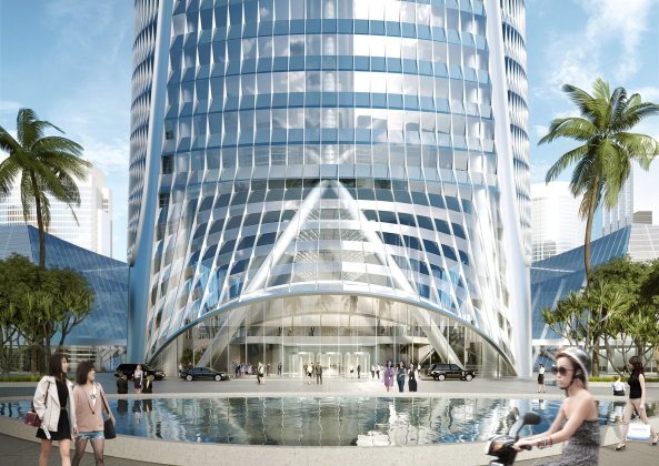 Baunetz, Baunetz-Meldung, Architektur, Architekt, architect, architecture, Architekt gesucht, Meldungen, architecture-news, Architektur Deutschland, deutsche Architekten, german architecture, young architects, China, HENN; Hainan, Hochhaus, Hochhuser, Haikou Tower South, Oktober 2016, highest building hochhaus, big building, Hotel, Bros