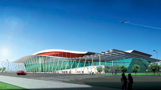 Grundsteinlegung fr Indoor-Stadion in Peking