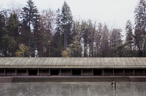 1. Preis: A Public Bath in the Forest von Geng Tian