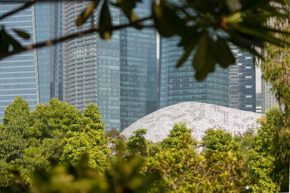 Aluminium, Tropen, Sdostasiatisch, Singapore University of Technology and Design (SUTD), Singapur,  Kronkolonie, August 1965, Unabhngigkeit, Advanced Architecture Laboratory, simulation, organic, structure, perforated aluminium, carpet, Teppich, Baunetz, The Future of Us