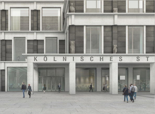 historische Mitte, Wettbewerb, Volker Staab (Berlin), Caruso St John (London), Durisch + Nolli (Maarangno), Peter Kulka (Kln), Barkow Leibinger (Berlin), Rmisch Germanisches Musuem, Kln, Domplatte, Dom, Kurienhaus, Domprobst, Passage, backstein, brickstone, historical center, Cologne, Museum