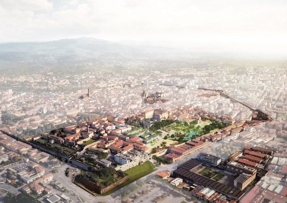 Park, Landschaftsgestaltung, Park-Design, Stadtentwicklung, Kommune, Textilindustrie, baunetz, internationaler Wettbewerb, Verve, Stadterneuerung, mittelalterliches Erbe, rmisches Raster, cardo, decumano