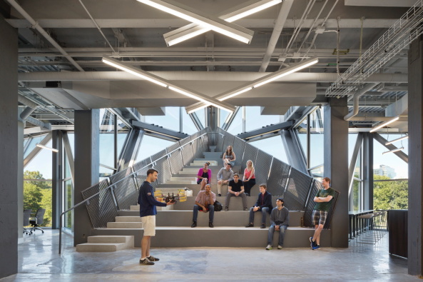 Universitt, university, Innovationszentrum,innovation center, Campus, Umbau, conversion, Start-Ups, Entrepeneure, entrepreneurs, factory, Fabrikanlage, Philadelphia, Stadtenwicklung am Fluss, urban redevelopment, riverside, Pennsylvania University, Hollwich Kushner, Bruce Mau, Land Collective, USA, 2016