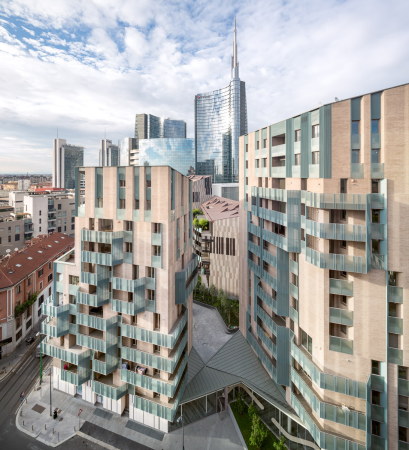Backstein, brickstone, Marmor, rustifiziert, Satteldach, pointed roof, Mailand, Milano, Cino Zucchi, Bosco Verticale, urban transformation, Urbane Vernderung, Wohnen, Housing, Baunetz,