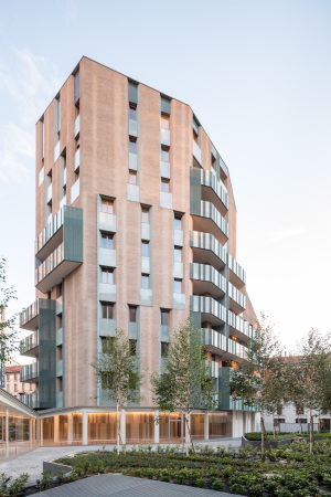 Backstein, brickstone, Marmor, rustifiziert, Satteldach, pointed roof, Mailand, Milano, Cino Zucchi, Bosco Verticale, urban transformation, Urbane Vernderung, Wohnen, Housing, Baunetz,