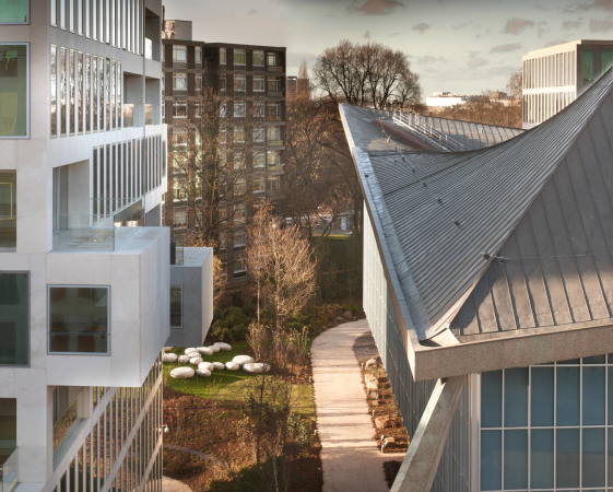 Commonwealth Institute, Sanierung, Modernisierung, Kupferdach, Holland Park, luxerious housing, London, Design Museum, OMA, John Pawson, Arup, Allies and Morrison,  Sir Robert Matthew, Stirrat Johnson-Marshall and Partners, Baunetz, Wettbewerb, competition, modification, Pan European Living room, Barcode, Europa