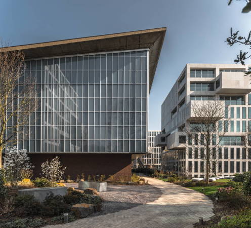 Commonwealth Institute, Sanierung, Modernisierung, Kupferdach, Holland Park, luxerious housing, London, Design Museum, OMA, John Pawson, Arup, Allies and Morrison,  Sir Robert Matthew, Stirrat Johnson-Marshall and Partners, Baunetz, Wettbewerb, competition, modification, Pan European Living room, Barcode, Europa