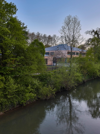 Schule, school, Kindertagessttte, kindergarden, nursery school, Kindergarten, Neckar, Tbingen (se)arch, Stefanie Eberding, Stephan Eberding, Zooey Braun, Passivhaus, Holzbau, timber, wood, Schindelverkleidung