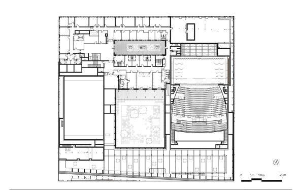 Theater, theater, Aluminiumfassade, almuminum facade, aluminum panels, Agglomeration, suburbia, Chaix & Moix, Théâtre-Sénart, Lieusaint, Novelis,Troph�es Eiffel d'architecture acier, Stahlbau, Frankreich, Paris
