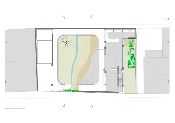 Cascais, Francisco Nogueira, Portugal, Rampe, Glas, Symbolik, Weg, Leben, Atrium, Flgel, Wohnhaus, Villa, Parcours, Dachterasse, roof, symbolism, path, glass, roof garden, stations of life, Antnio Costa Lima