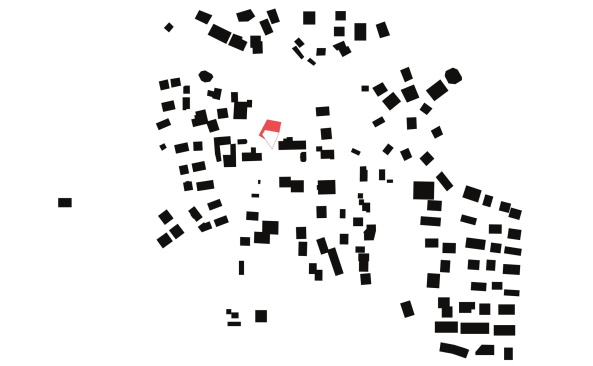 Kindergarten, kindergarden, Hofhaus, Atrium, village, Dorf, rural architecture, drfliches Bauen, lndliches Bauen, feld72, Hertha Hurnaus, Bauen fr Kinder, Olang, Niederolang, Bruneck, Sdtirol, architecture for children, architecture for kids, wood, wall, Holz, Mauer, Topographie, topography, Hanglage