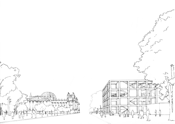 2D+ , Markus Schietsch Architekten, Markus Bonauer, Michael B�lling, rw+, Bundesregierung, Bundestag, Neubau, Besucherzentrum, Wettbewerb, competition, 2016, winner. ein 1. Preis, Entwurf, Halle, Glas, Germany, German, Berlin, Deutschland, Reichstag, Baunetz, Baunetz-Meldung, Architektur, Architekt, architect, architecture, Architekt gesucht, Meldungen, architecture-news, Architektur Deutschland, deutsche Architekten, german architecture, young architects