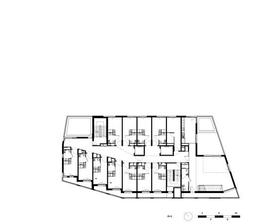 Paris, Frankreich, 2016, Brenac + Gonzalez,  lot Yersin, Paris Habitat, social residence, day hospital, senior housing, Alzheimer's center, concrete, ship