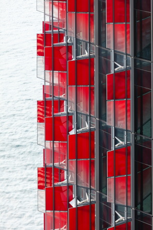 Rogers Stirk Harbour Partners, Sydney, tower, siblings, Turm, Lamellen, bunt, colours, urban renewal project, Port Jackson, Bangaroo South, landlease, Baunetz, Brett Boardman