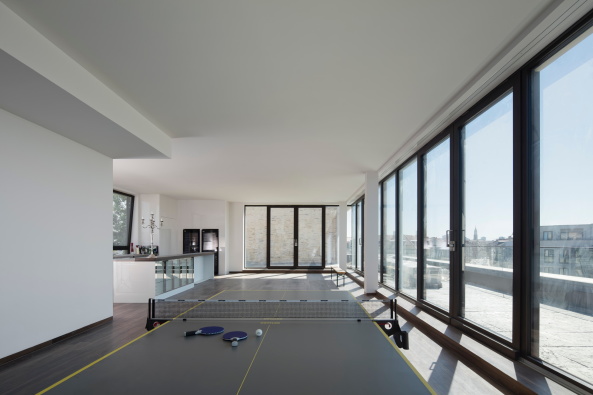 Wohnhaus, Berlin Mitte, Berlin, Ackerstrae, Pappelplatz, nps tchoban voss, housing, penthouse, Staffelgeschoss, luxury living, Retail, Werner Huthmacher