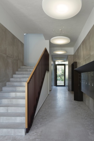 Wohnhaus, Berlin Mitte, Berlin, Ackerstrae, Pappelplatz, nps tchoban voss, housing, penthouse, Staffelgeschoss, luxury living, Retail, Werner Huthmacher