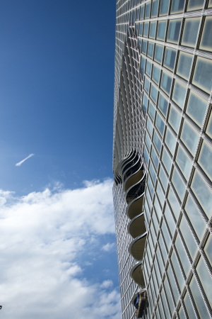 Manila, Philippines, City Center Tower, Carlos Arnaiz Architects, CAZA Architects, 2016, skyscraper, mixed-use building, Brogebude, commercial space, corporate building, business architecture, wave, office building