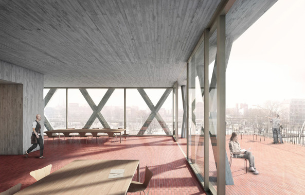 Beim Wettbewerb fr den Neubau der Rosa-Luxemburg-Stiftung in Berlin erhielt die ARGE Kim Nalleweg Csar Trujillo den 1. Preis