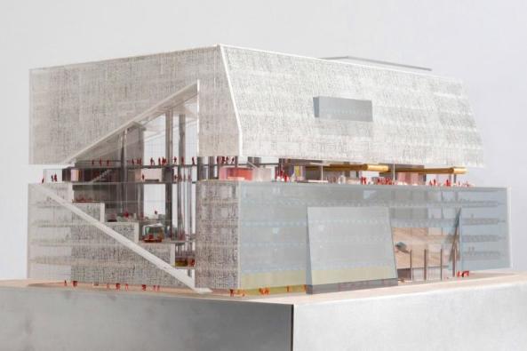 In Berlin-Kreuzberg wurde mit dem Bau der Springer-Erweiterung nach den Plnen von OMA begonnen