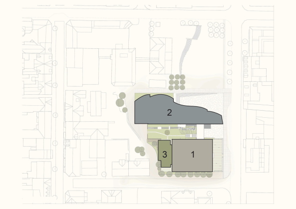 Snhetta, Lillehammer, Museum, Kino, Cinema, Expansion, Erweiterung, Lillehammer Kunstmuseum, cantilever, Stainless Steel, Weidemansalen, Weidemann, Norwegian architecture, Bard Breivik, Erling Viksj, Naturbetong, Waschbeton, Olympic Wintergames, Mark Syke, Ketil Jacobsen