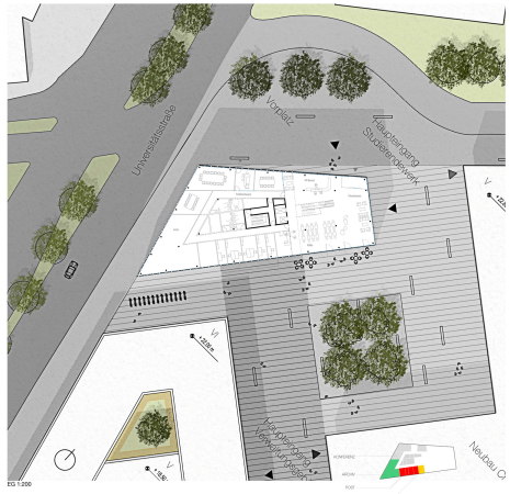 Verwaltungs- und Institutsgebude der Universitt, Kln Neubau, 2017, competition, wettbewerb,  architecture + amnagement, wittfoht architekten bda, gernot schulz : architekten, haase associierte, Albertus-Magnus-Platz, Gewinner, 1. Preis, Architekten und Stadtplanern, Deutschland, Germany, Winners