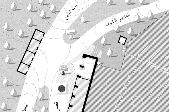 leftish, left, iwan baan, ieva Saudargaite, moschee mosque, libanon, lebanon, umbau, umnutzung, mekka, ausrichtung, wei, stahl, lamellen, mensch, schrift, islam, moslem, beten, bethaus, gotteshaus, gott, allah, typografie, ornament, architektur, beten, spirituell, sakral, sakralbau