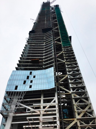 China, Shenzhen, Morphosis, Hochhaus, Officebuilding, Brogebude, Freistehender Gebudekern, detached core building, Skycraper